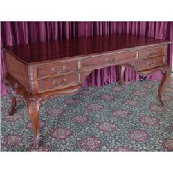 QUEEN ANN FRENCH VICTORIAN LAWYER OFFICE DESK #1695421
