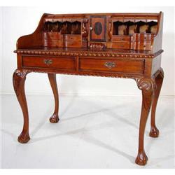 FRENCH VICTORIAN CHIPPENDALE ESCRITOIRE DESK #1695428
