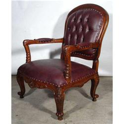 ANTIQUE LIBRARY LAWYER CLUB OFFICE ACCENT CHAIR#1695435