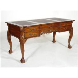 INLAY FRENCH VICTORIAN 5 DR WRITING OFFICE DESK#1695438