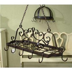 ANTIQUE EUROPEAN KITCHEN HANGING POT HOLDER #1695469