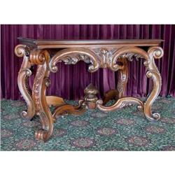 ANTIQUE VICTORIAN BILTMORE CONSOLE SOFA TABLE #1695476