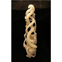 Vintage Chinese White Jade Ru-Yi Decor  #1695521