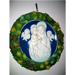 17 century Italian Madonna Majolica with Jesus #1695543