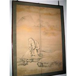 Chinese Huge 2 X Silk Panels #1695544