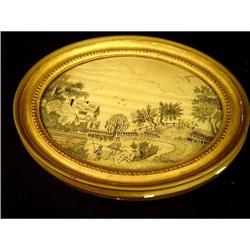 19th Century French Embroidery on Silk #1695618