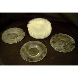 A Signed Set of Antique Steuben Plates #1695619