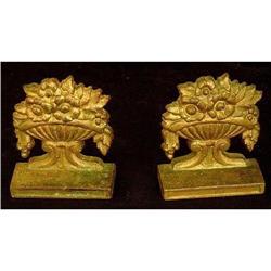 Pair of Antique Neoclassic Iron Bookends #1695620