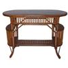 Image 1 : Reed and Glass Console, art deco #1707835