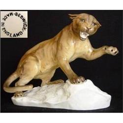 Beswick Model of a Puma on a Rock #1707984