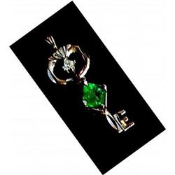 EMERALD  *  Diamond  Pendant #1708058