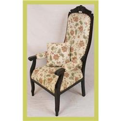 Provincial Arm Chair Carved Man's Oak #1708086