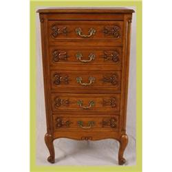 French Louis XV Chest of Drawers Carved Oak #1708100