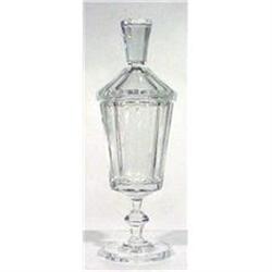 Antique Bohemian Glass Pokal Engraved #1708217