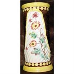 1870s Beautifully textured Majolica umbrella #1708235