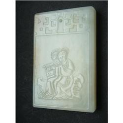 Chinese carved  jade  Pendant #1708256