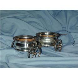 UNIQUE DOUBLE WINE COASTER-WHEELED #1708290