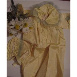 Doll Connie Lynn Yellow Taffeta Coat and Hat #1708320