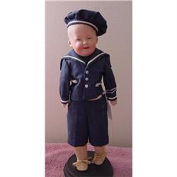 Doll bisque Heubach 7644 12" boy Gemany #1708327