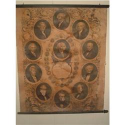 LARGE PRE CIVIL WAR PRESIDENTS ON CANVAS #1708328