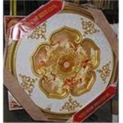 LG ORNATE VICTORIAN CHERUB CEILING MEDALLION #1708391