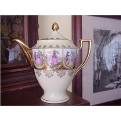 CHIC LOVE STORY FRENCH COURT COFFEE POT #1708408
