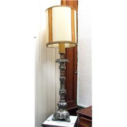 PAIR Silvered table Lamps church candleholders #1708482