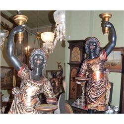 Venetian end 19th Blackamoors Torcheres  #1708492