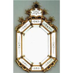 big Murano Venetian wall Mirror  18th style  #1708495