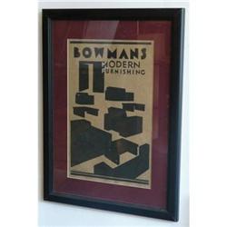 OR. 1934 ENGLISH ADVERTISING MAQUETTE/ GOUACHE #1708514