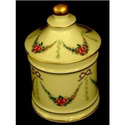 Limoges Hand-Painted Covered Jar #1708516