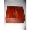 Image 1 : Mahogany Stationary Box Slant 19th C England #1721638