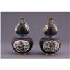 Image 1 : Pair of 19th C Japanese Cloisonné Enamel Vases #1721941