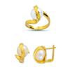 Image 1 : 14K Gold Ring and Earrings Set #1721979