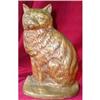 Image 1 : CAT Doorstop CAST Bronze/Brass 8 in. -ANTIQUE- #1722062