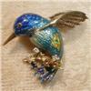 Image 1 : HUMMINGbird 14k PIN Enamel GOLD - Vintage - #1722076