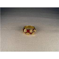 18K Gold Hidalgo Floral Butterfly Diamond Band #1722180