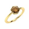 Image 2 : Natural 1.01 CTW Brown Diamond Solitaire Ring 14K Yellow Gold