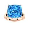 Image 1 : Natural 7.05 CTW Topaz Solitaire Ring 14K Rose Gold