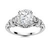 Image 1 : Natural 0.96 CTW Diamond Solitaire Ring 18K White Gold
