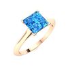 Image 2 : Natural 0.81 CTW Topaz Solitaire Ring 18K Rose Gold
