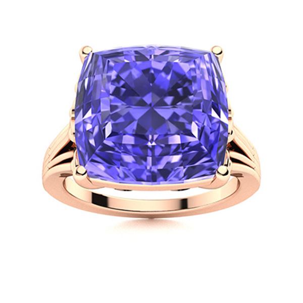 Natural 4.94 CTW Tanzanite Solitaire Ring 14K Rose Gold