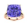Image 1 : Natural 4.94 CTW Tanzanite Solitaire Ring 14K Rose Gold