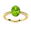 Image 1 : Natural 2.96 CTW Peridot Solitaire Ring 14K Yellow Gold