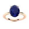 Image 1 : Natural 3.06 CTW Sapphire Solitaire Ring 14K Rose Gold