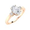 Image 2 : Natural 2.92 CTW Diamond Solitaire Ring 14K Rose Gold