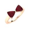 Image 2 : Natural 1.92 CTW Ruby Solitaire Ring 18K Rose Gold