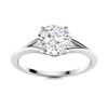 Image 1 : Natural 1.26 CTW Diamond Solitaire Ring 14K White Gold