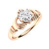Image 2 : Natural 0.74 CTW Diamond Solitaire Ring 14K Rose Gold