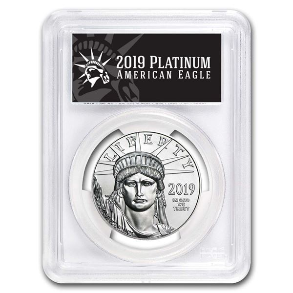 2019 1 oz Platinum American Eagle MS-70 PCGS (FS, Black Label)